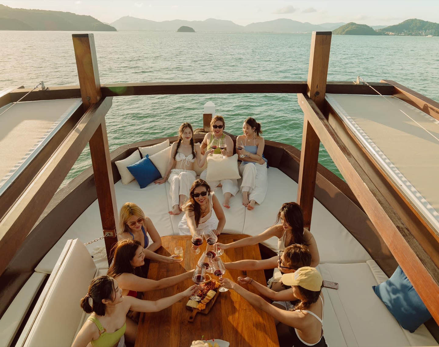 luxury wooden boat